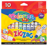 Flamastry zig-zag Colorino Kids PATIO 10 kolorów