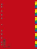 Przekładki do segregatora A4 PP DONAU 1-31 kart mix kolorów