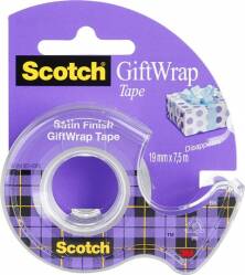 Taśma klejąca SCOTCH® Gift Wrap, do pakowania prezentów, na podajniku, transparentna