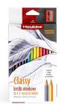 Kredki ołówkowe 14 kolorów plus temperówka CLASSY