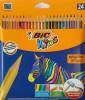 Kredki ołówkowe 24 kolorów BIC Kids Evolution Stripes
