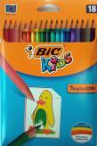 Kredki ołówkowe18 kolorów BIC Kids Tropicolors