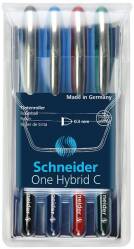 Pióro kulkowe 0,3 mm Schneider ONE Hybrid C 4 sztuk miks kolorów
